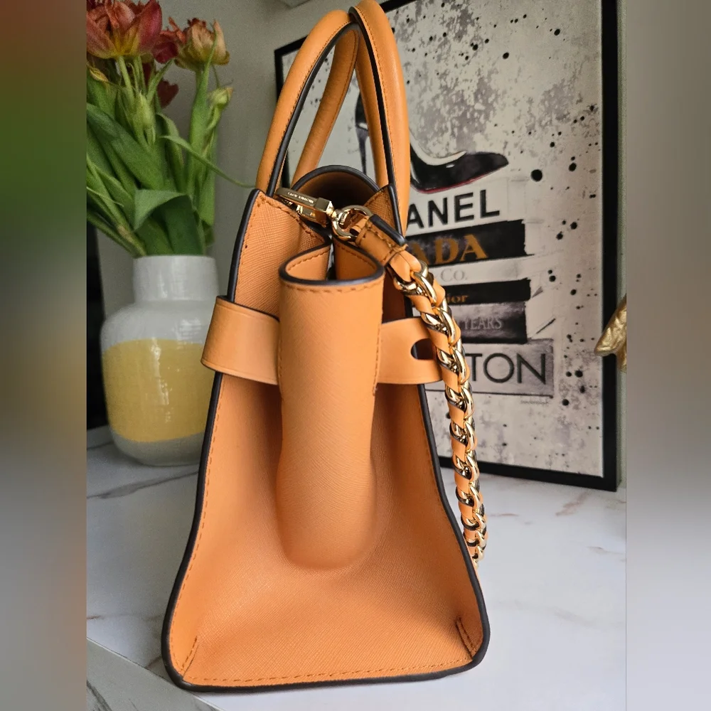 Michael Kors 3Way Leather Satchel Bag EUC